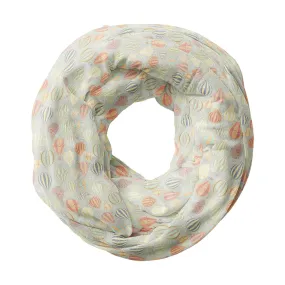 Air Balloons Printed Wraparound Infinity Loop Scarf | Girls & Women | Soft Poly Fabric