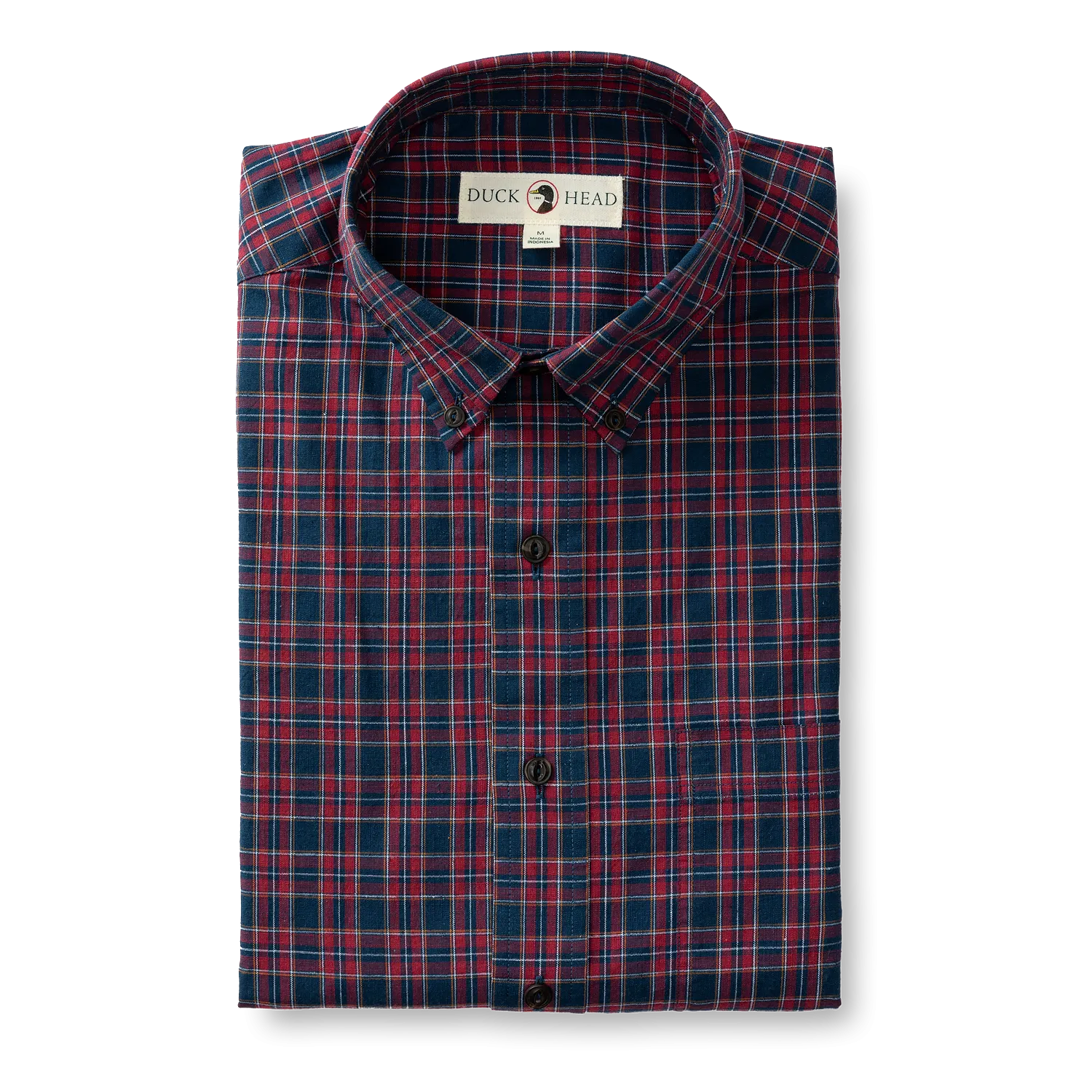 Akins Plaid Cotton Slub Sport Shirt - Mirror Lake Blue
