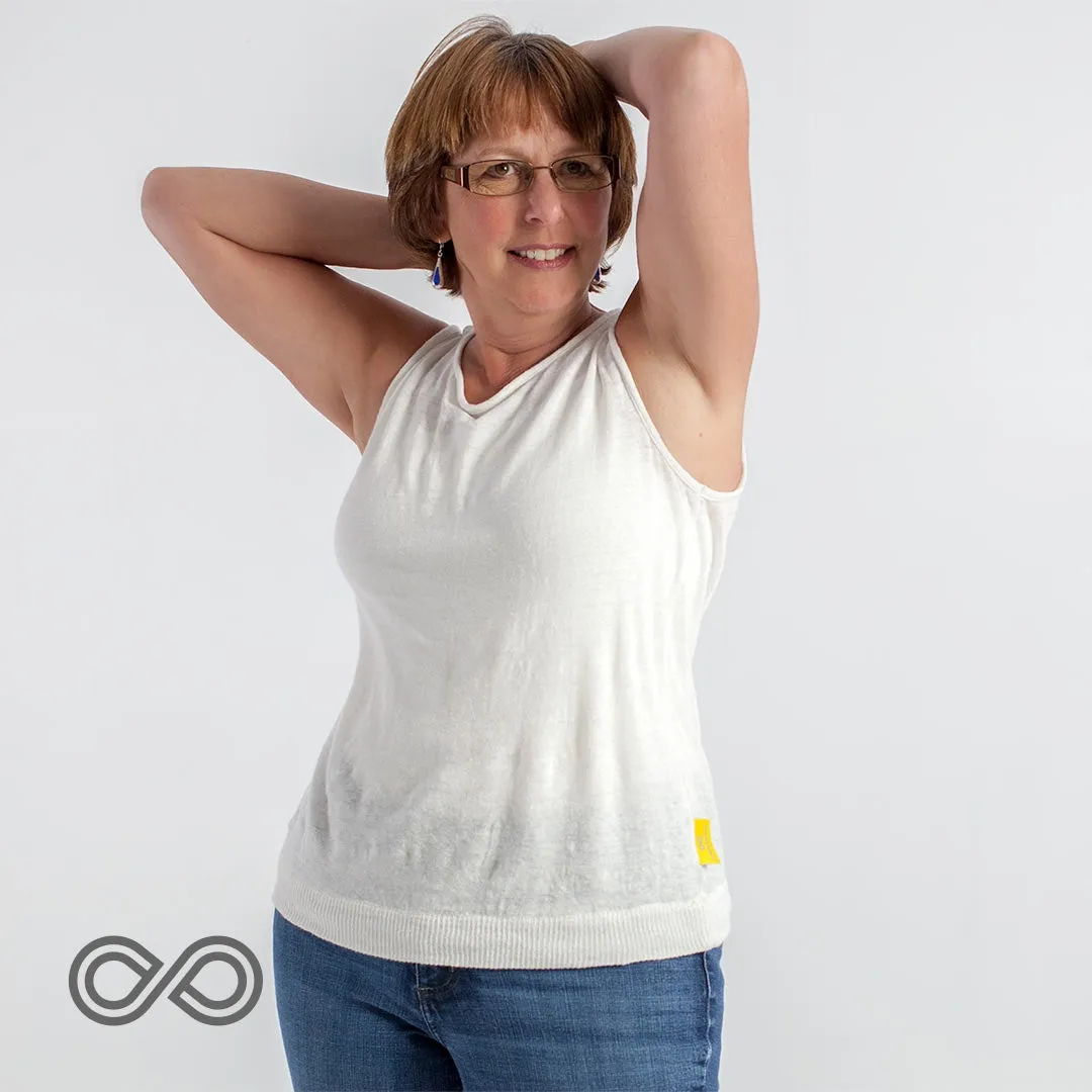 AUSTEN 100% Organic Hemp Sleeveless Knit Blouse (Closeout - Final Sale)