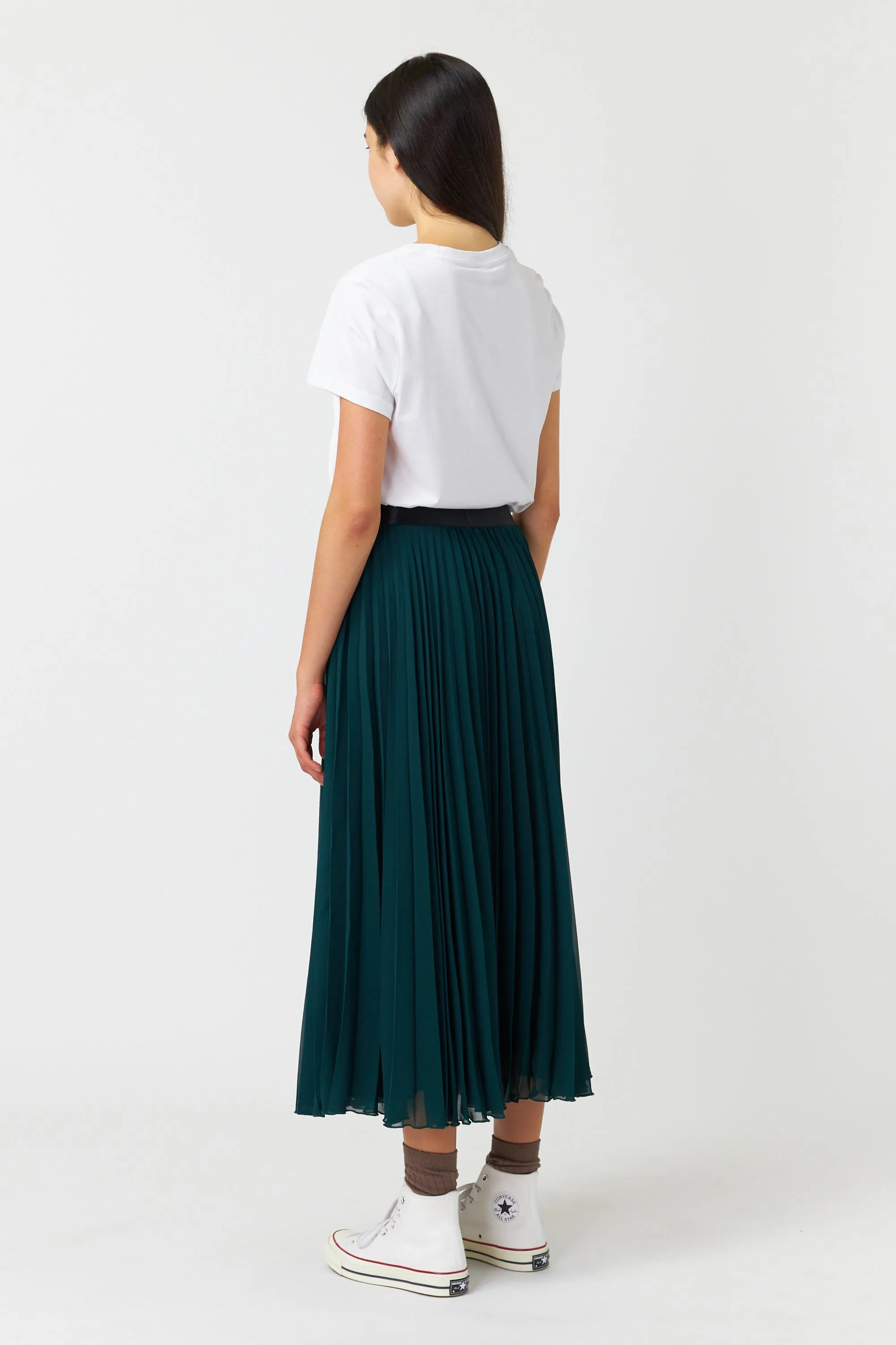 Billowy pleated skirt