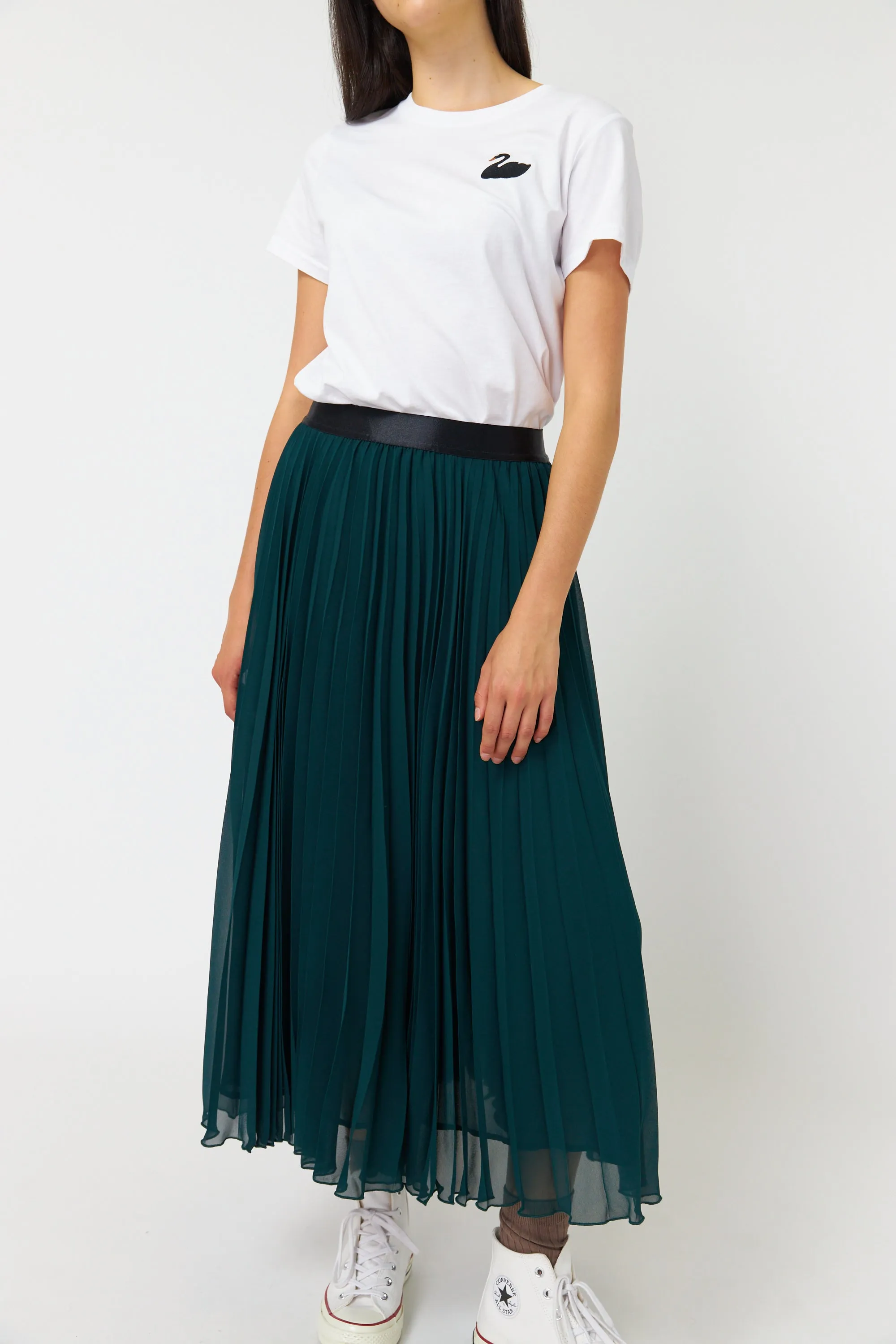 Billowy pleated skirt