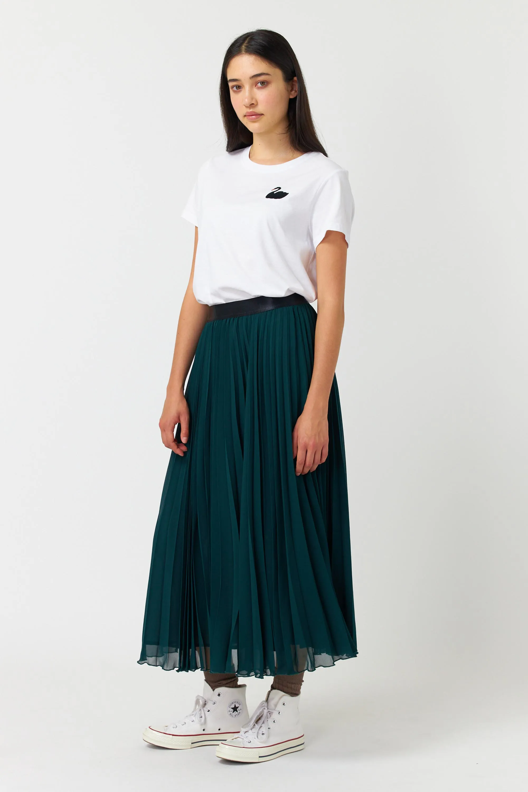 Billowy pleated skirt