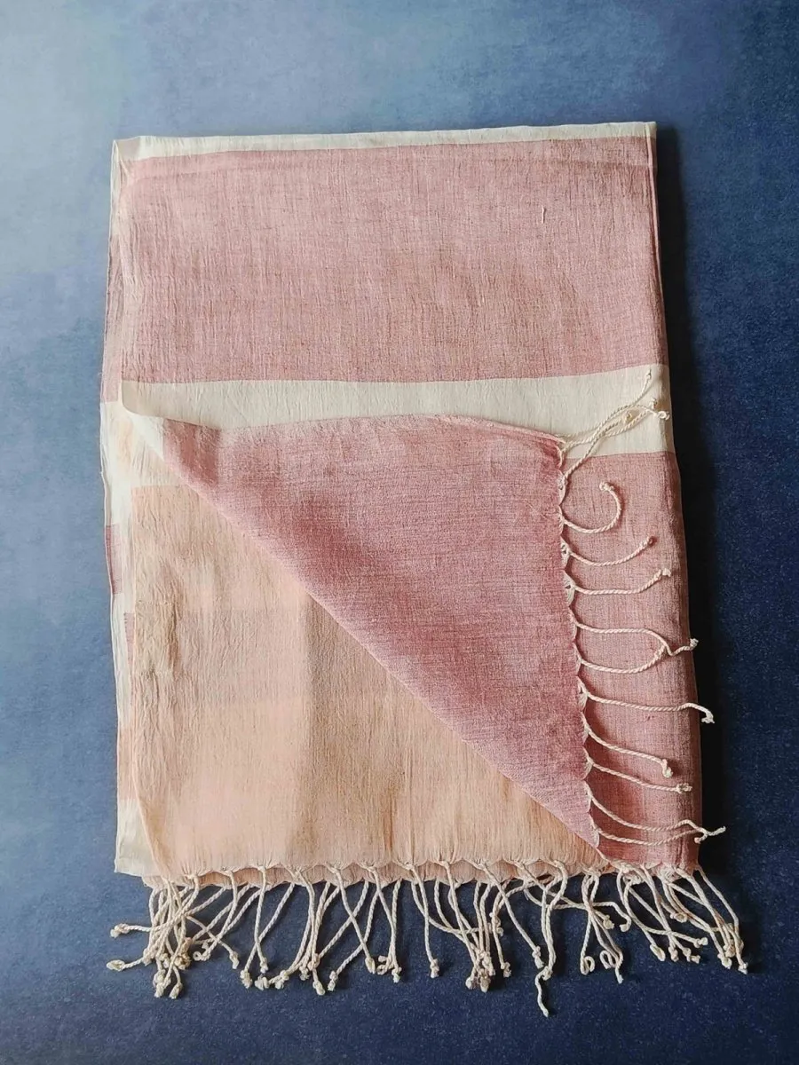 Blush Ginger Hemp Fabric Unisex Stole