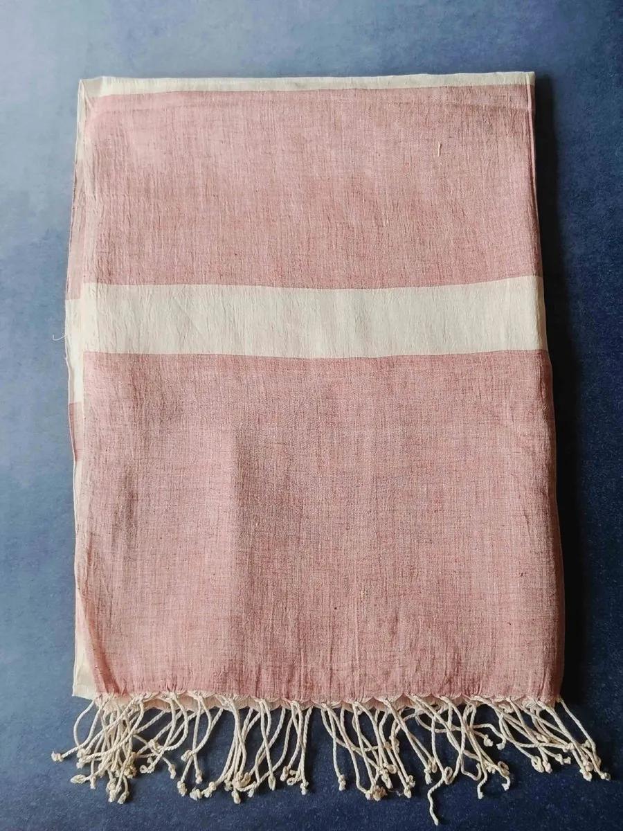 Blush Ginger Hemp Fabric Unisex Stole
