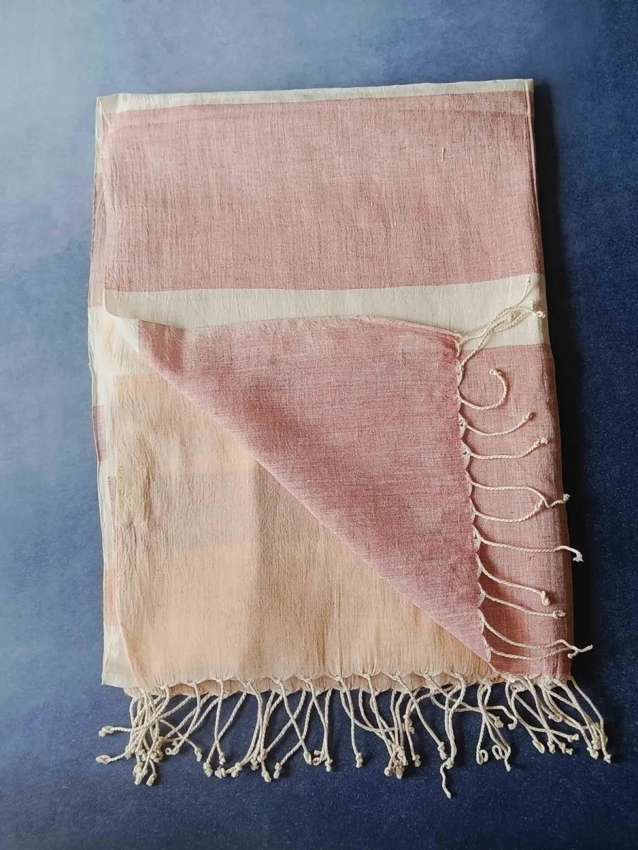 Blush Gold Hemp Fabric Unisex Stole