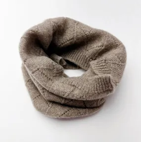 Cashmere knit neck warmer