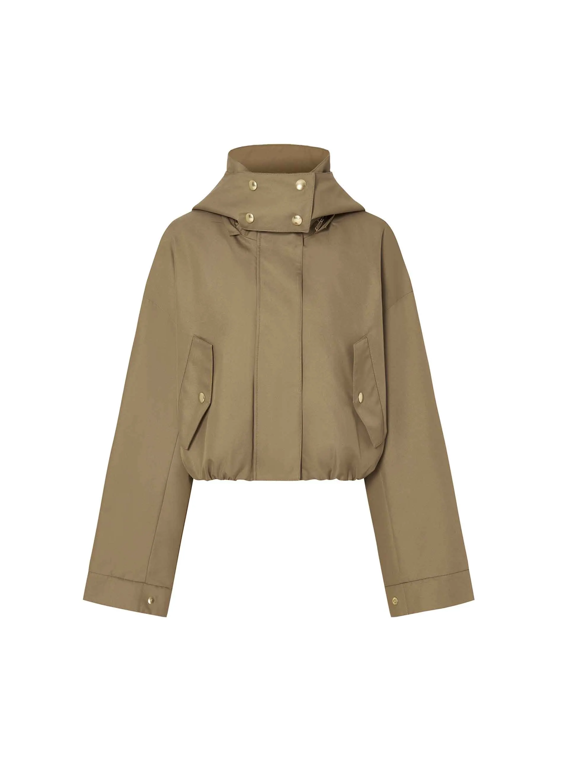 Cropped Hooded Jacket