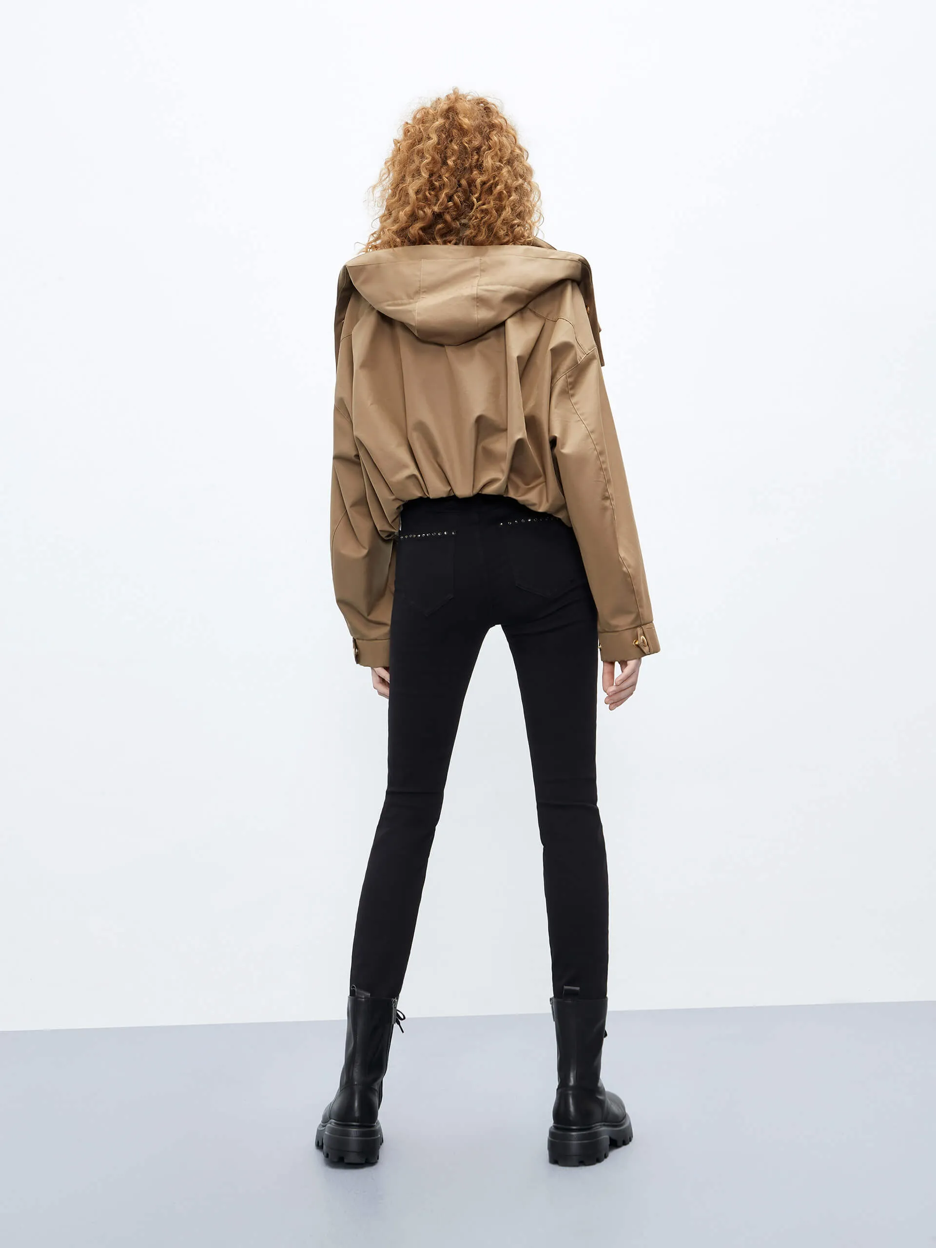 Cropped Hooded Jacket