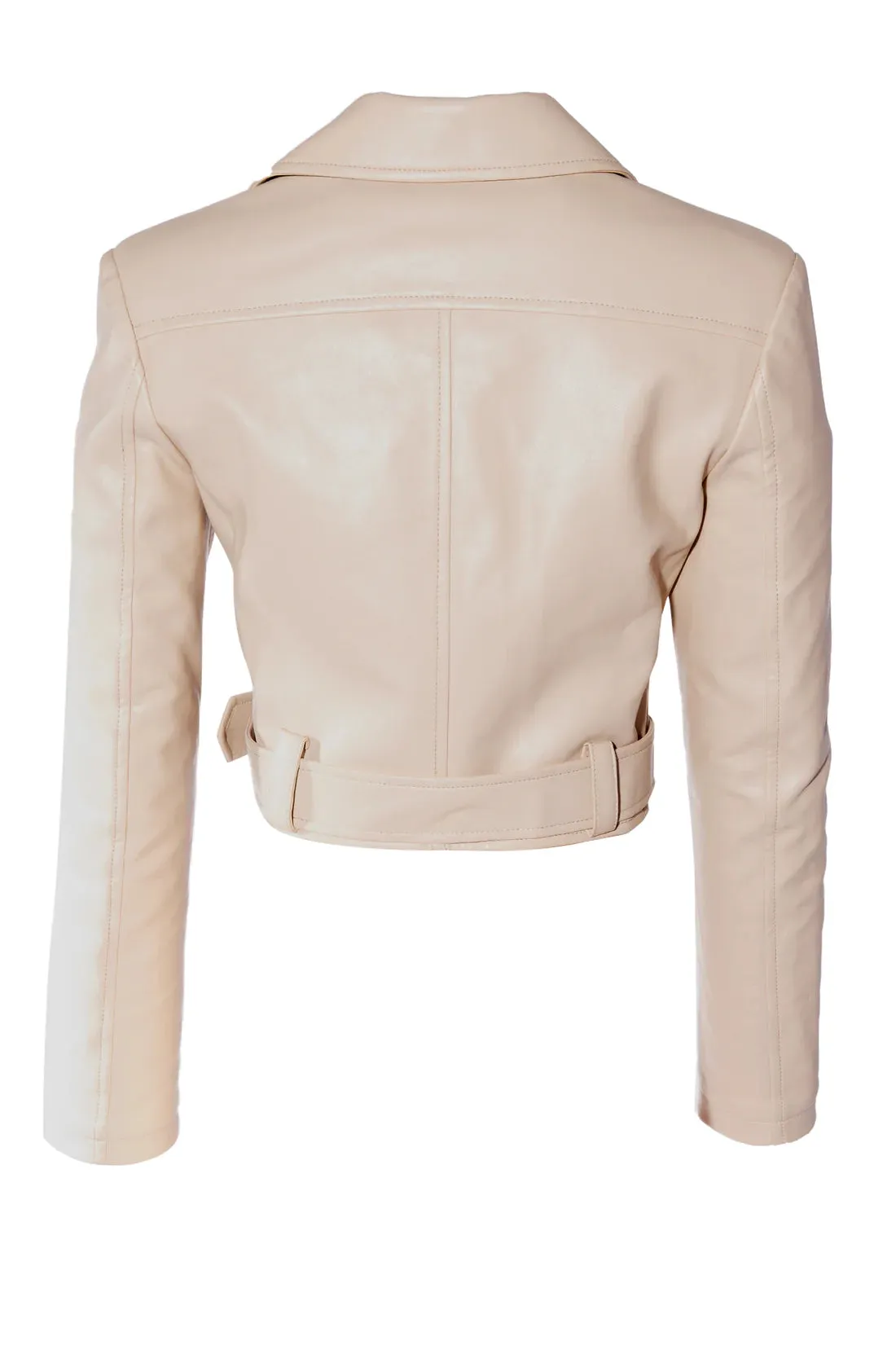 Cropped Moto Jacket