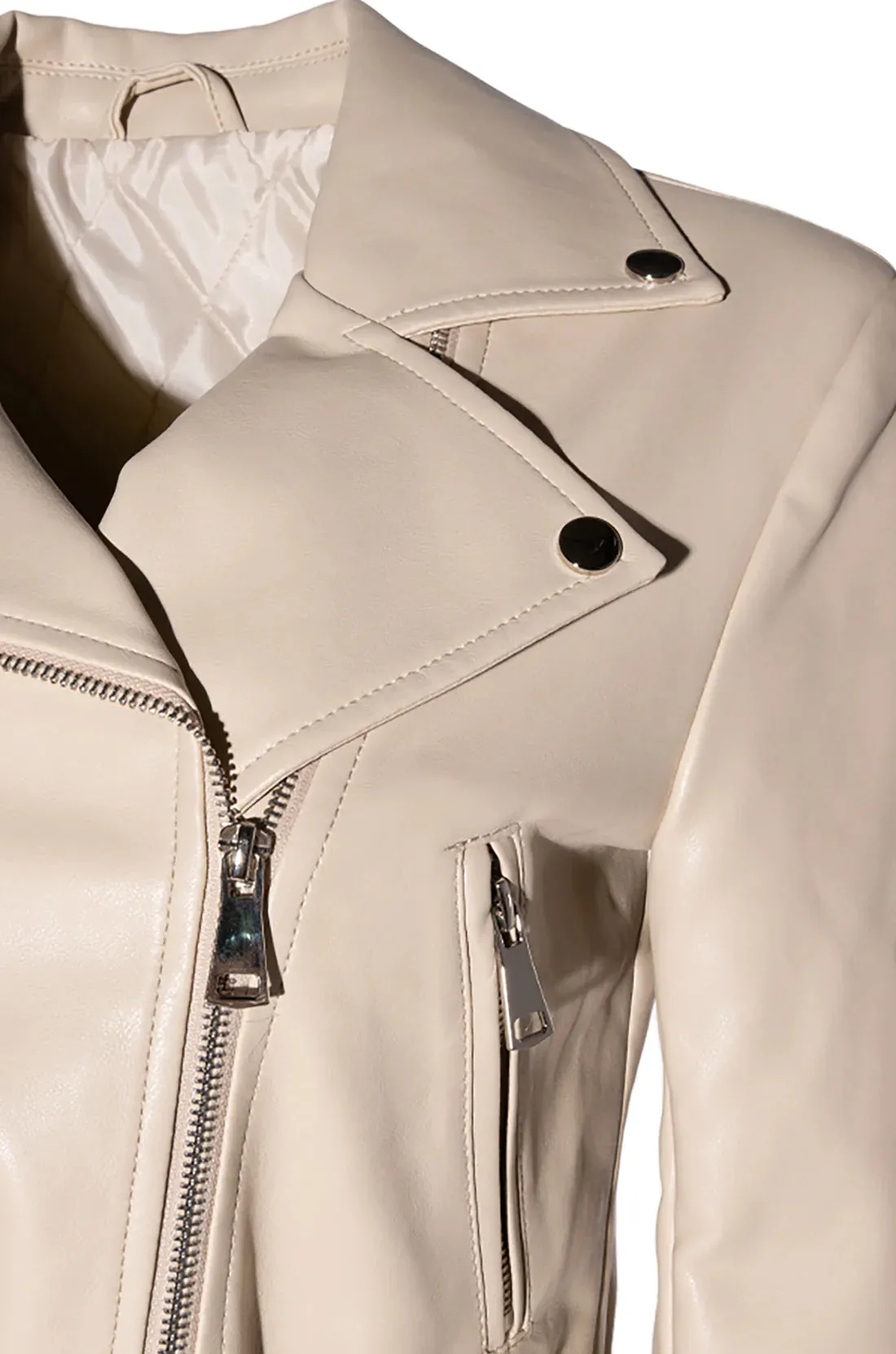 Cropped Moto Jacket