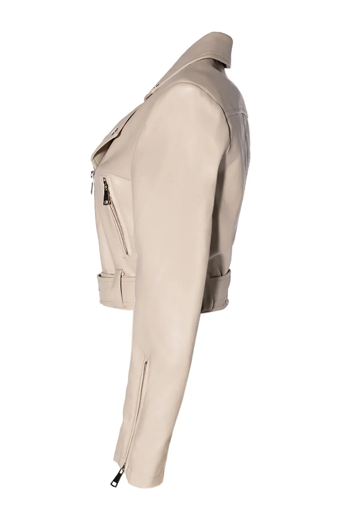 Cropped Moto Jacket