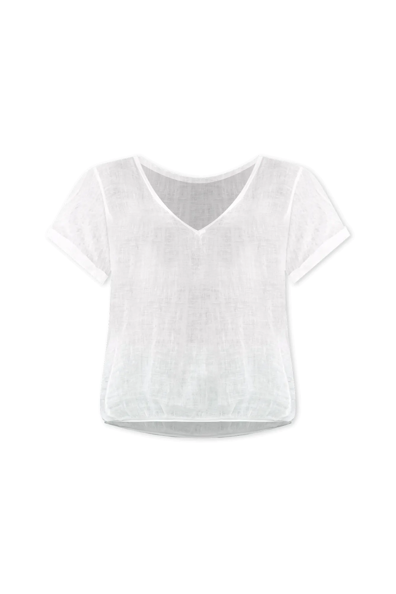 Effie White Linen Tee