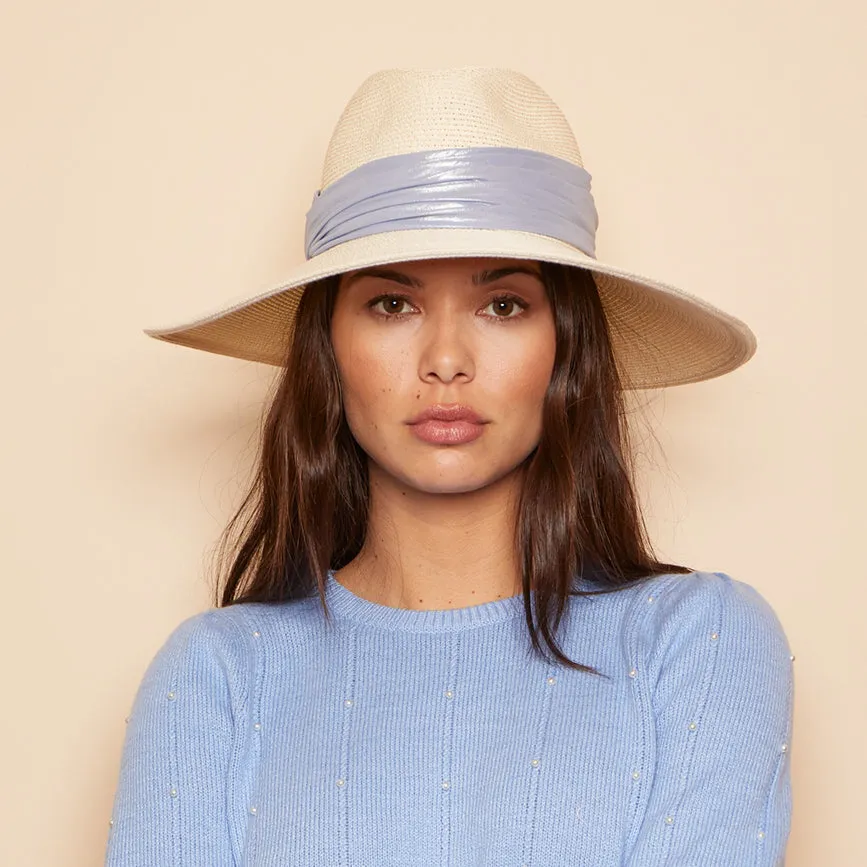Emmanuelle in Metallic Blue