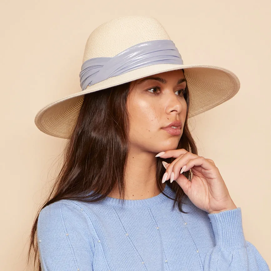 Emmanuelle in Metallic Blue
