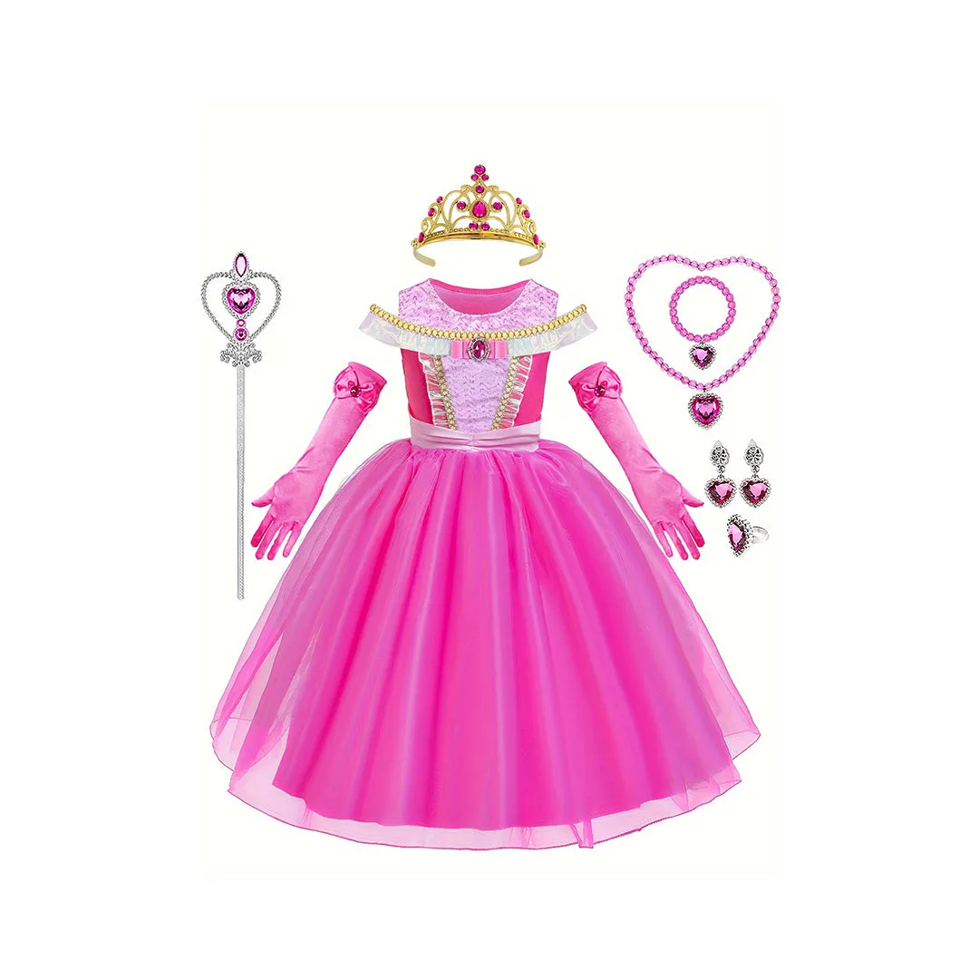 Enchanting Princess Dress Set Perfect Girls Birthday Gift