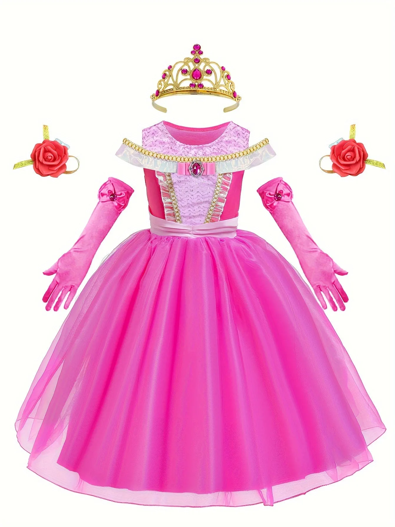 Enchanting Princess Dress Set Perfect Girls Birthday Gift