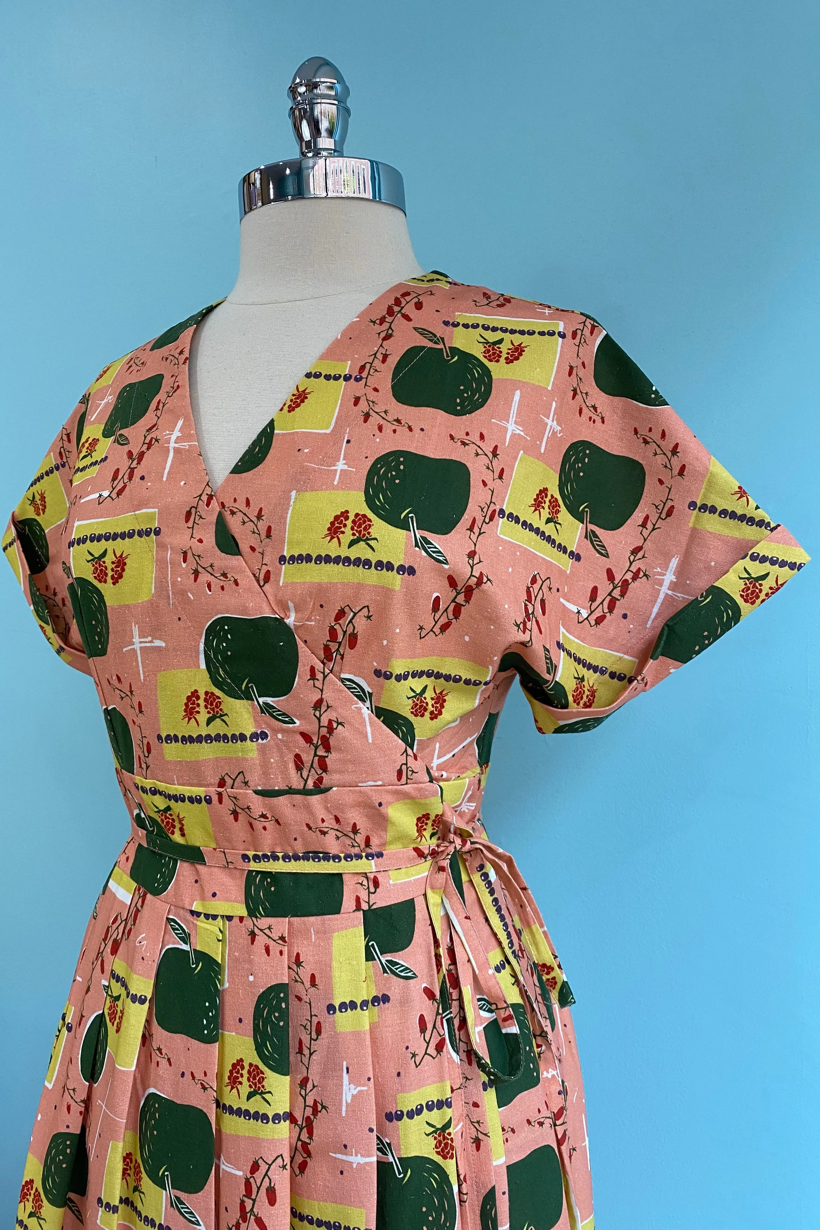 Final Sale Pink Apples Esme Wrap Dress by Palava