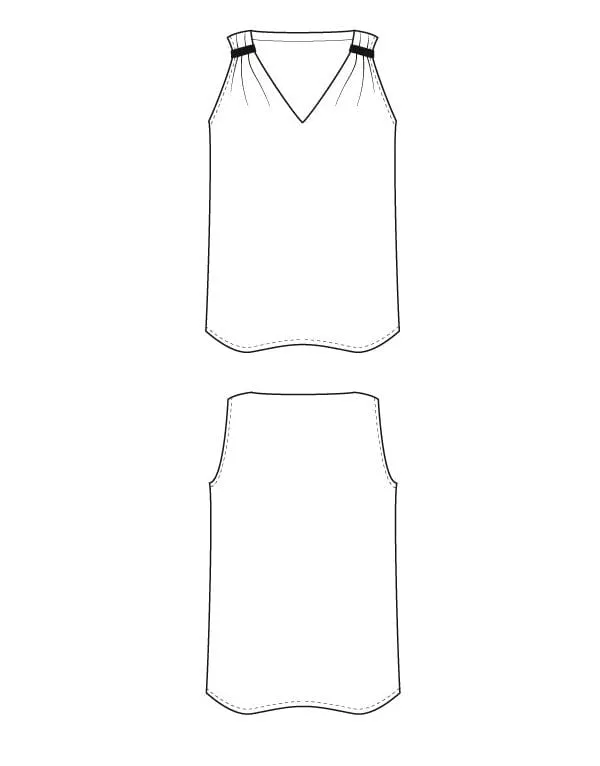 Gaia Camisole Top Sewing Pattern, I AM Patterns