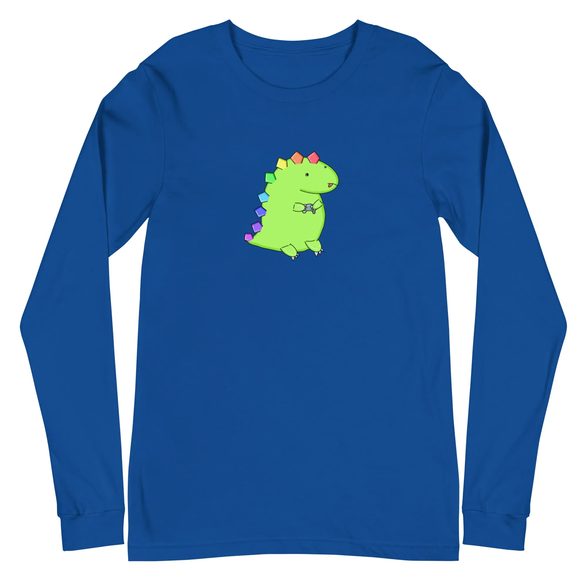 Gaming Dino - Long Sleeve Tee - LOTS OF COLORS!