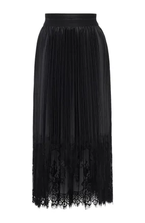 Interlace Pleated Skirt