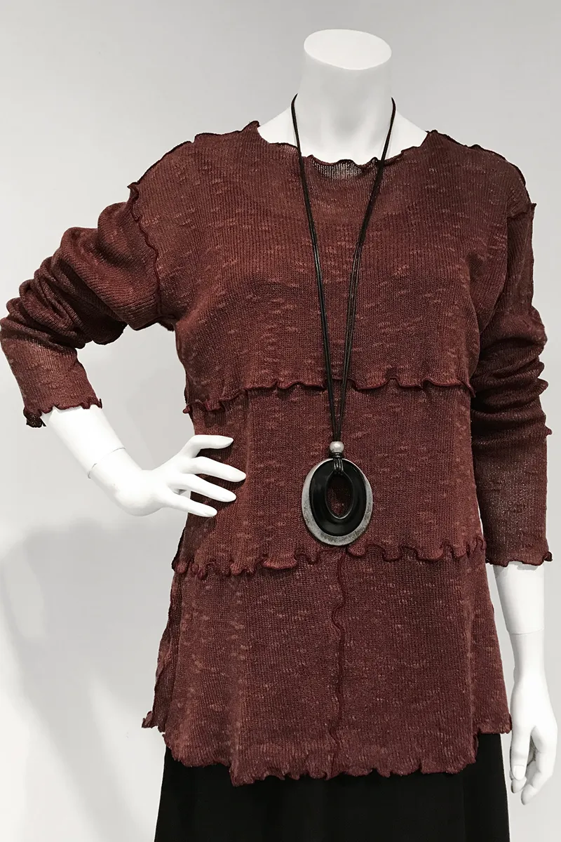 Kim Top in Mulberry Sierra
