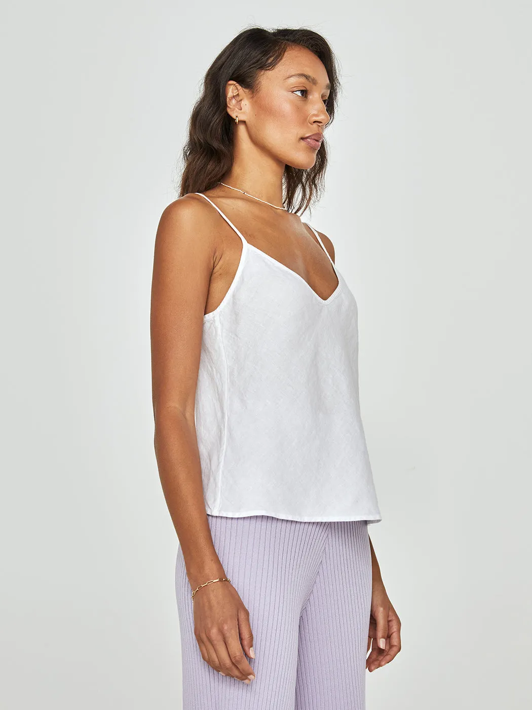 Linen Camisole - White