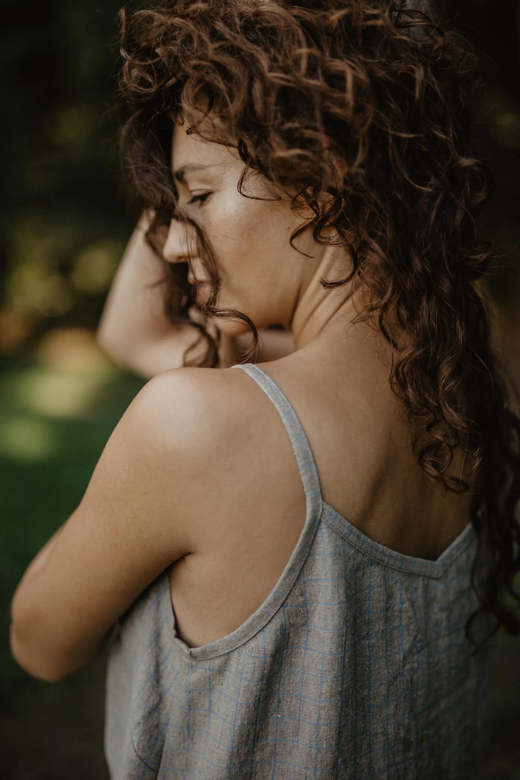 Linen slip dress ZOE by AmourLinen