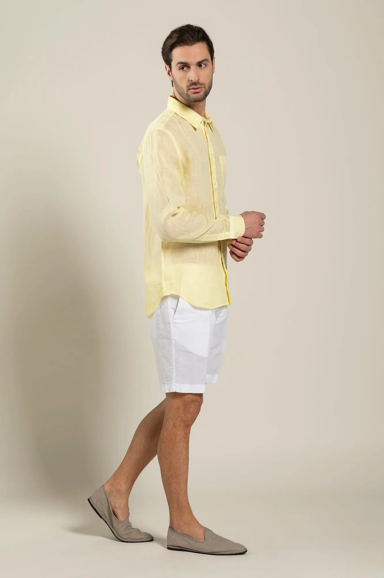 Long Sleeve Regular Fit Man Shirt With Pocket