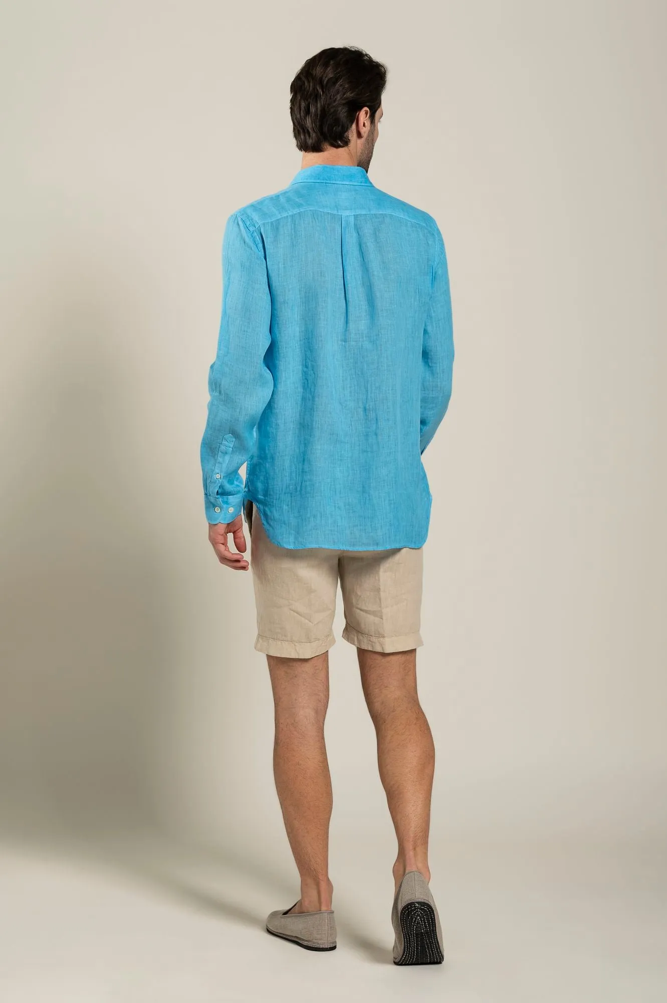 Long Sleeve Regular Fit Man Shirt With Pocket