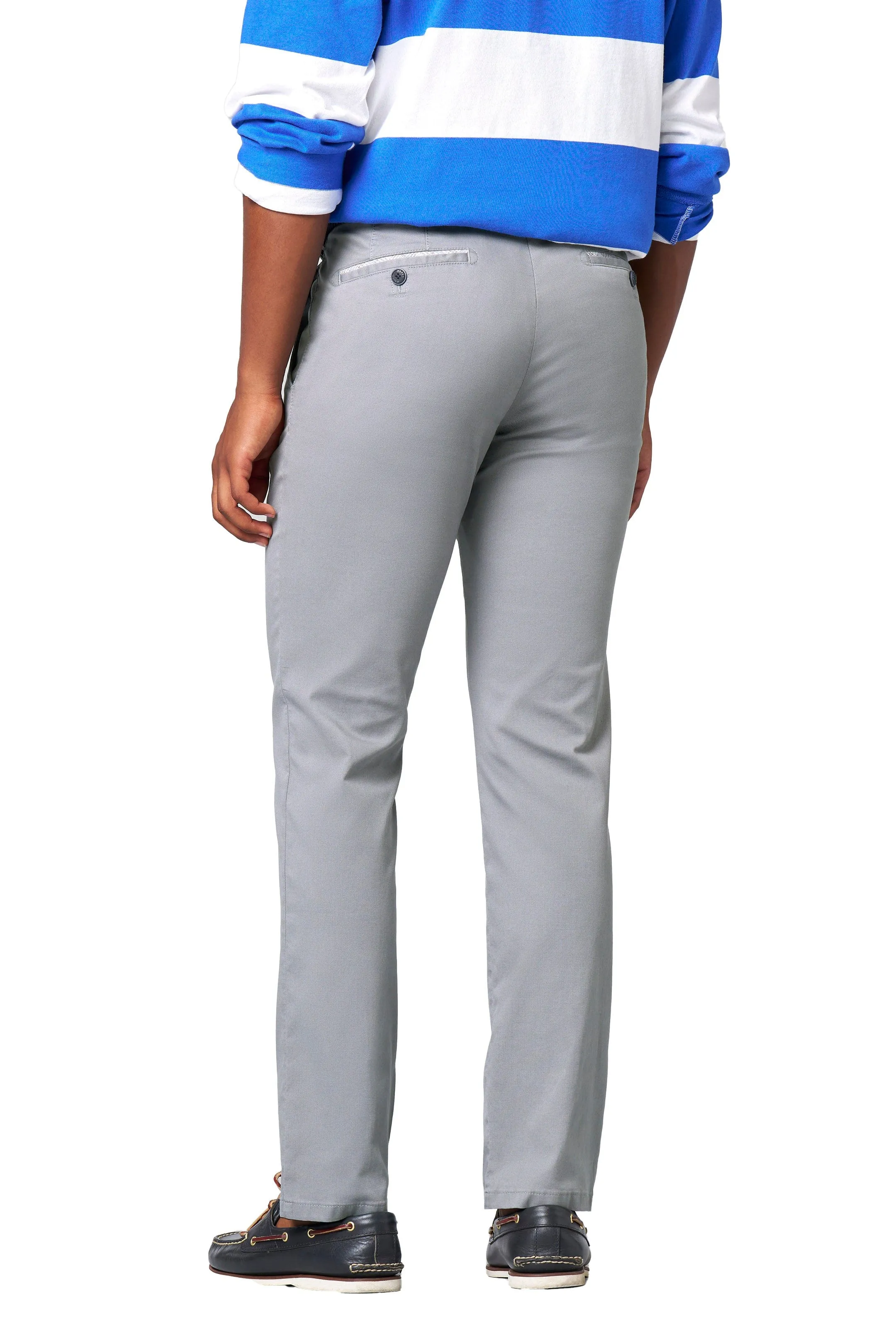 MEYER Roma Trousers - 5070 Fine Cotton Chinos - Grey
