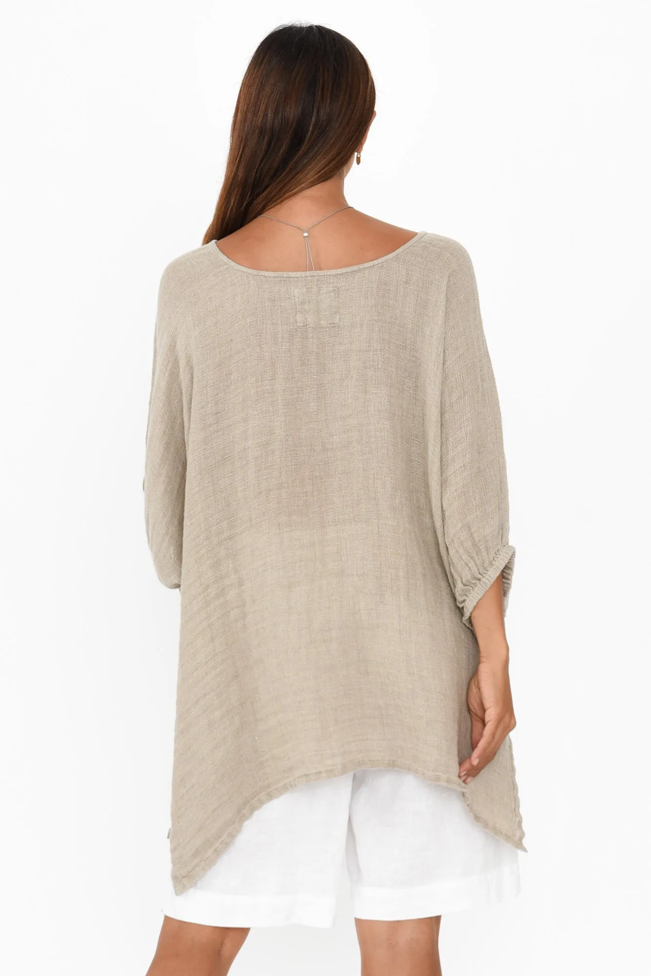 Nassau Natural Linen Top