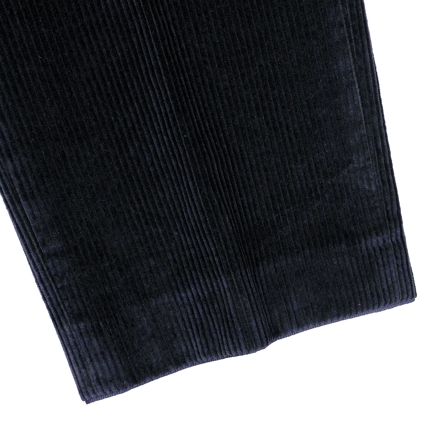 Navy Blue Cotton Corduroy Regular Fit Chinos