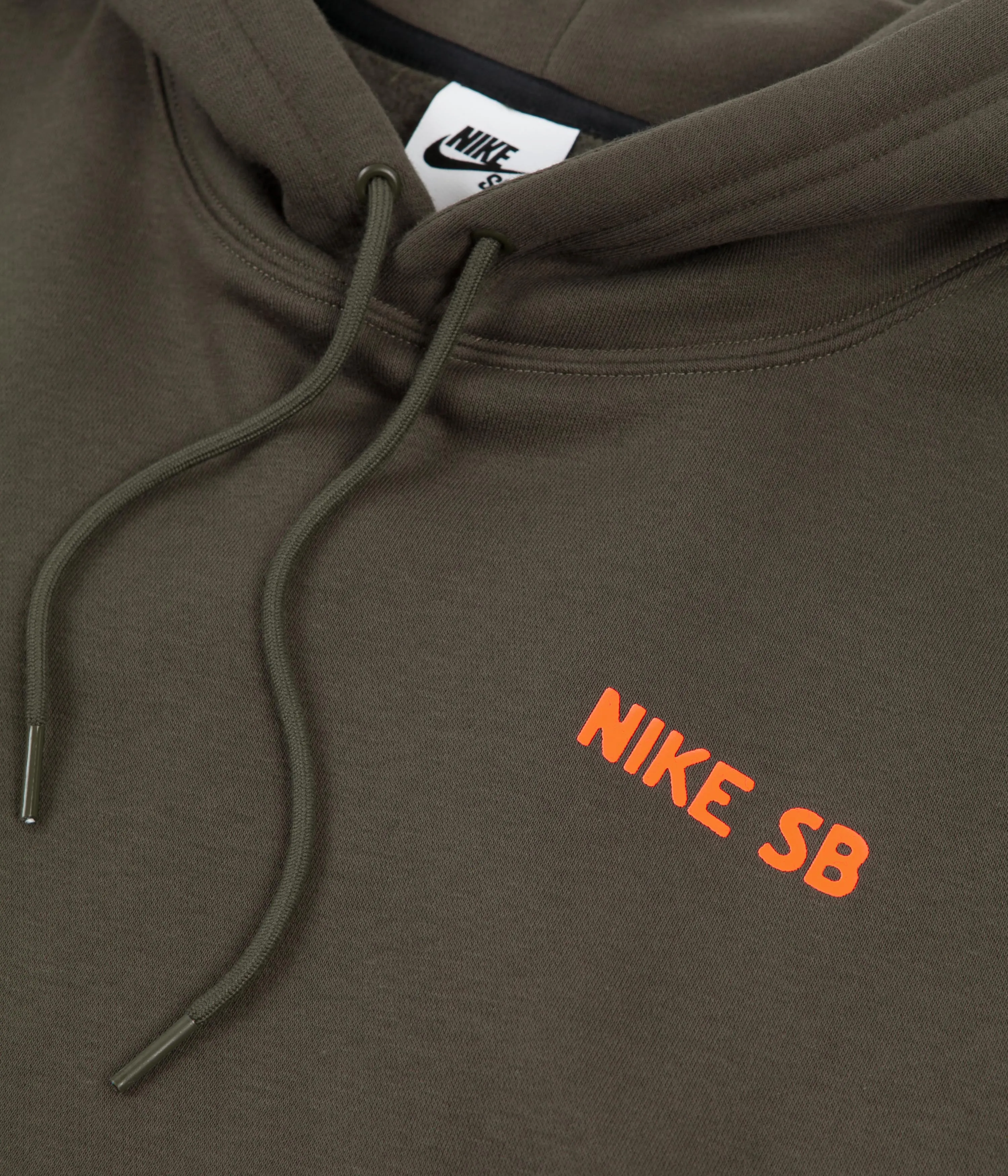 Nike SB Cone Hoodie - Cargo Khaki / Total Orange