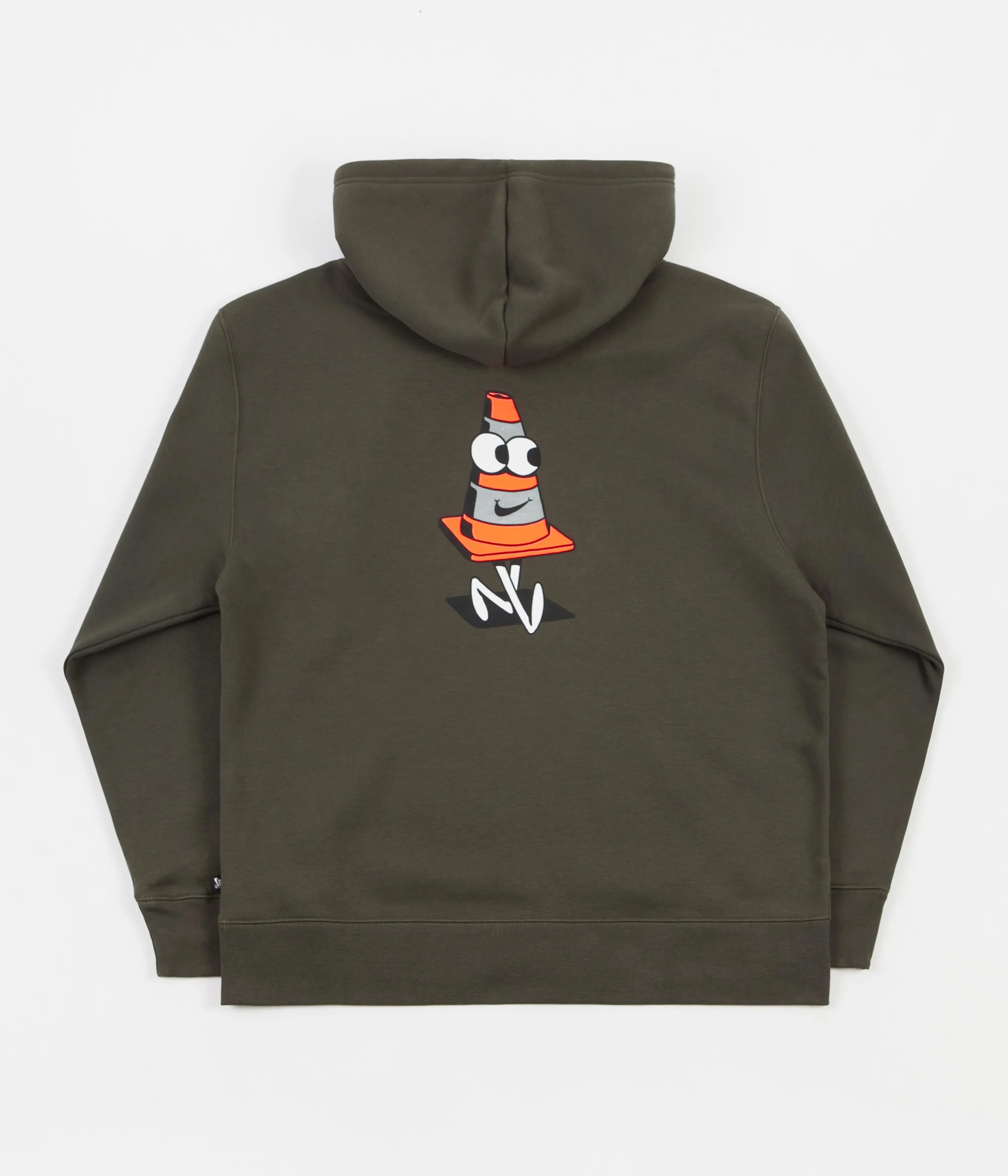 Nike SB Cone Hoodie - Cargo Khaki / Total Orange