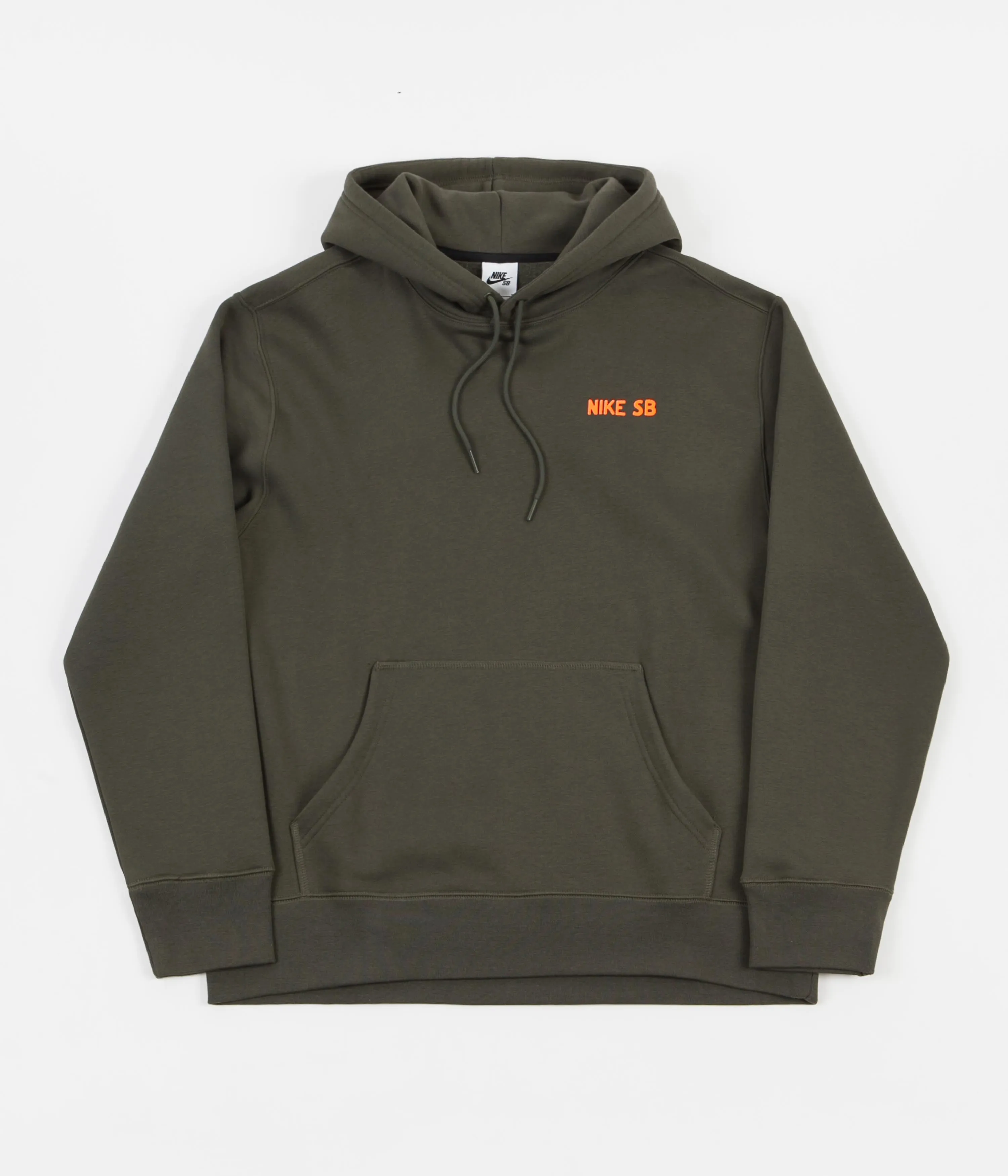 Nike SB Cone Hoodie - Cargo Khaki / Total Orange