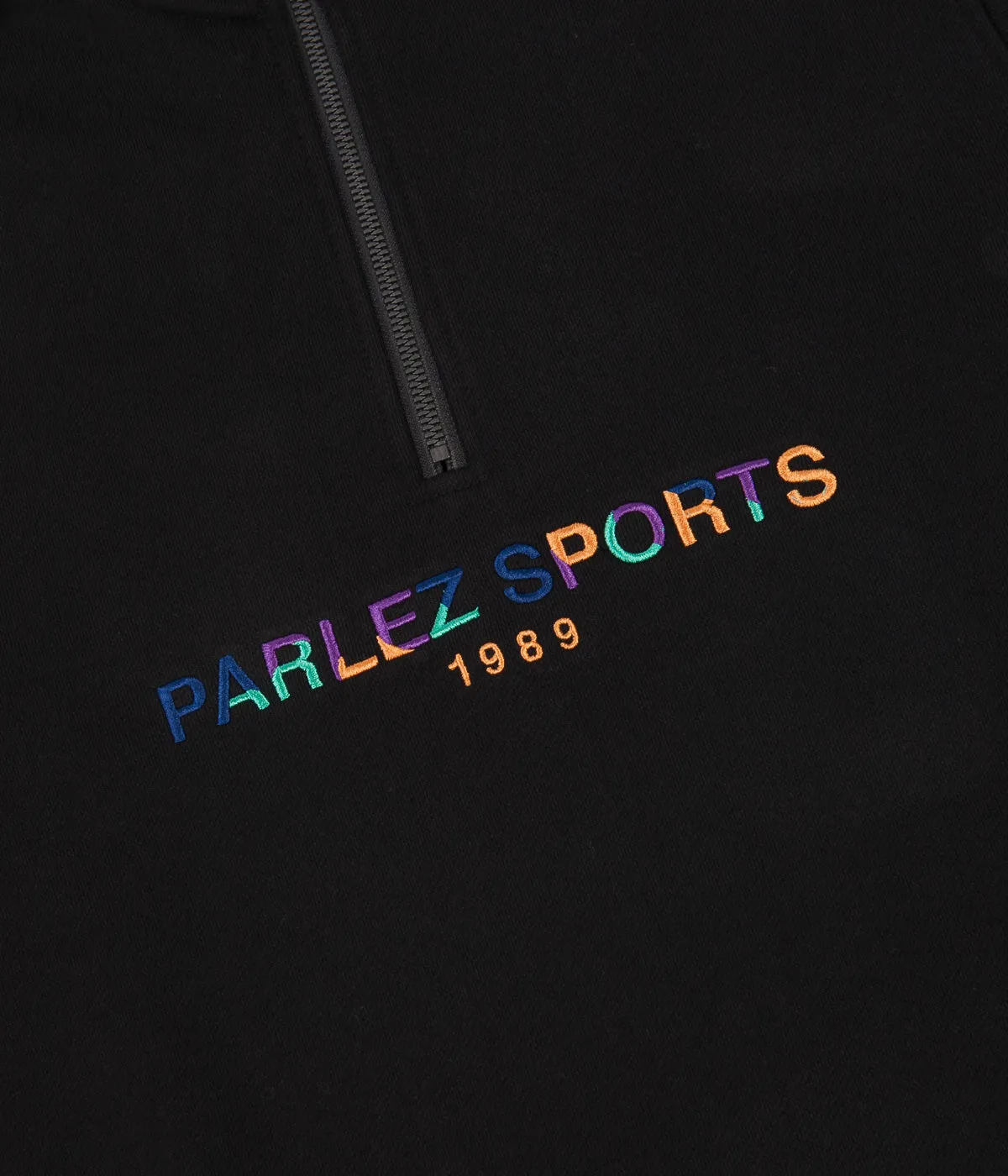 Parlez Nelson 1/4 Zip Sweatshirt - Black