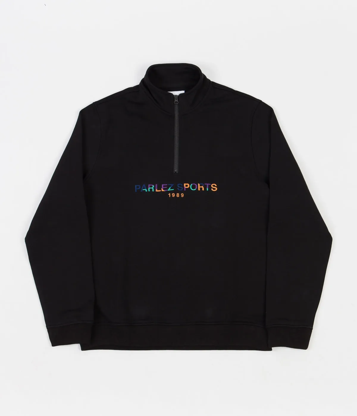 Parlez Nelson 1/4 Zip Sweatshirt - Black