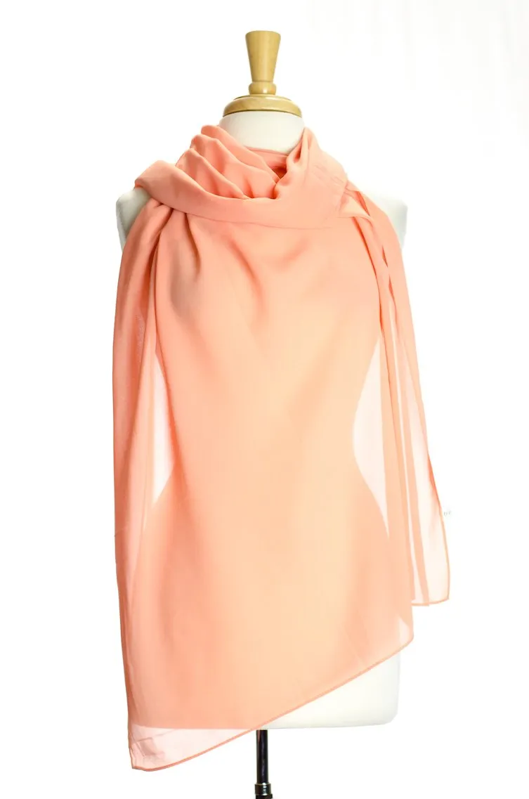 Peach  Simple Suzanne Scarf