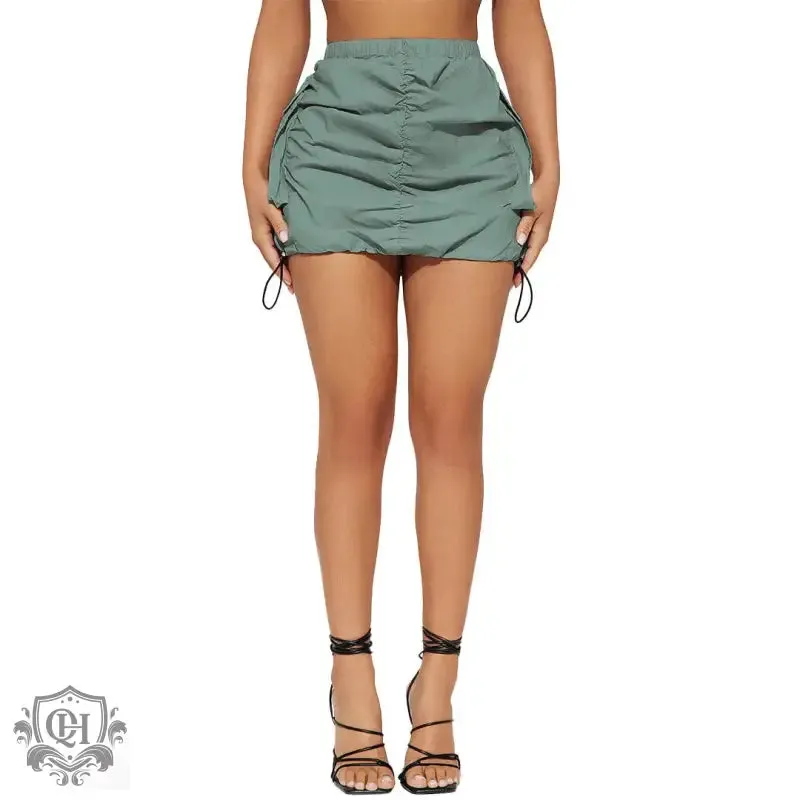 Pleated Block Colour Skirt