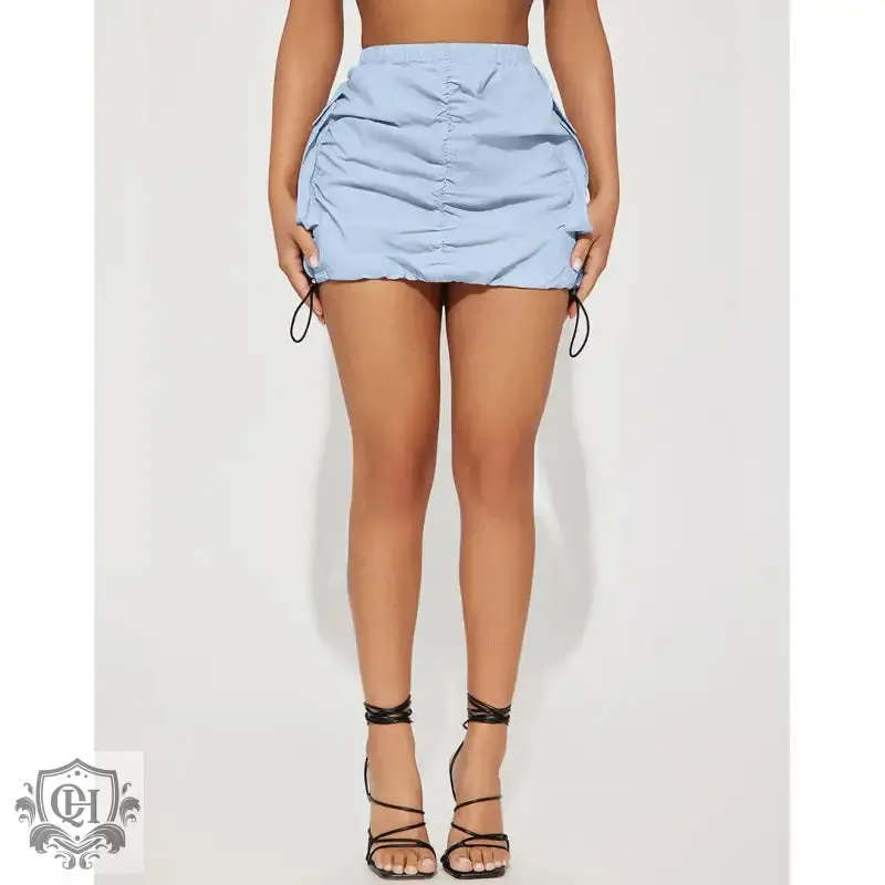 Pleated Block Colour Skirt