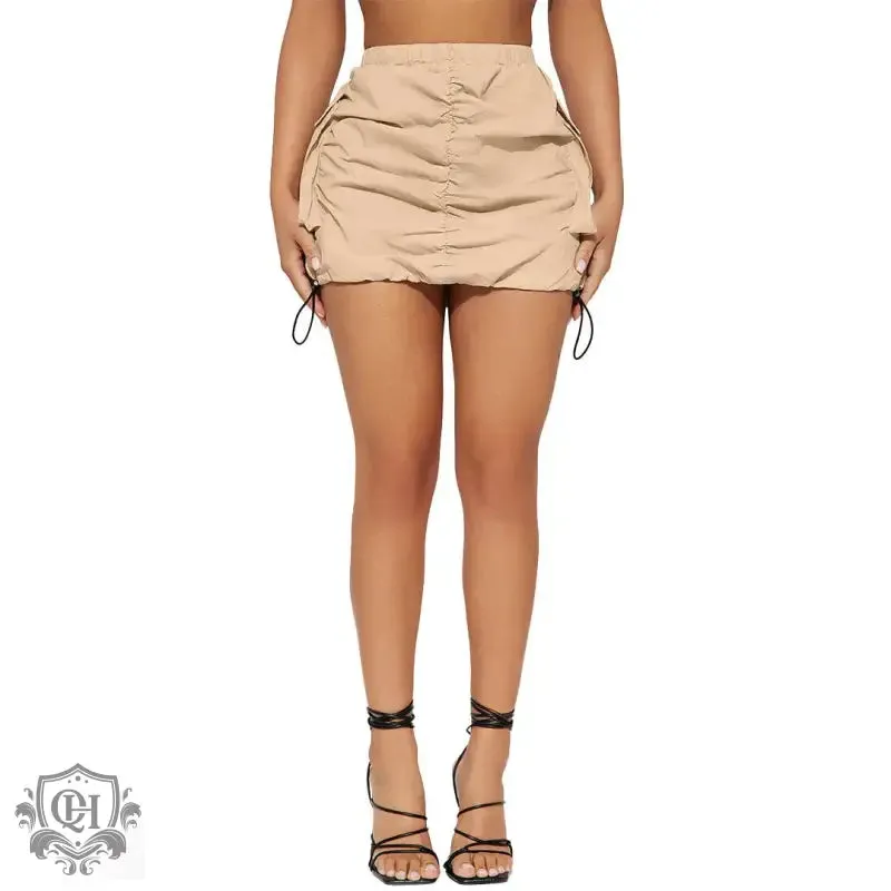 Pleated Block Colour Skirt