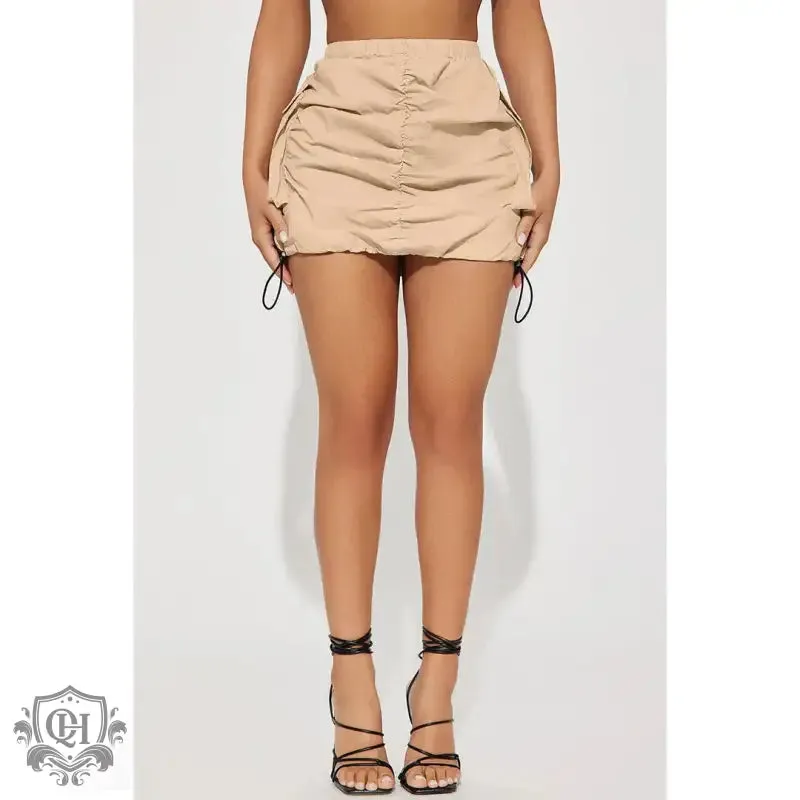 Pleated Block Colour Skirt