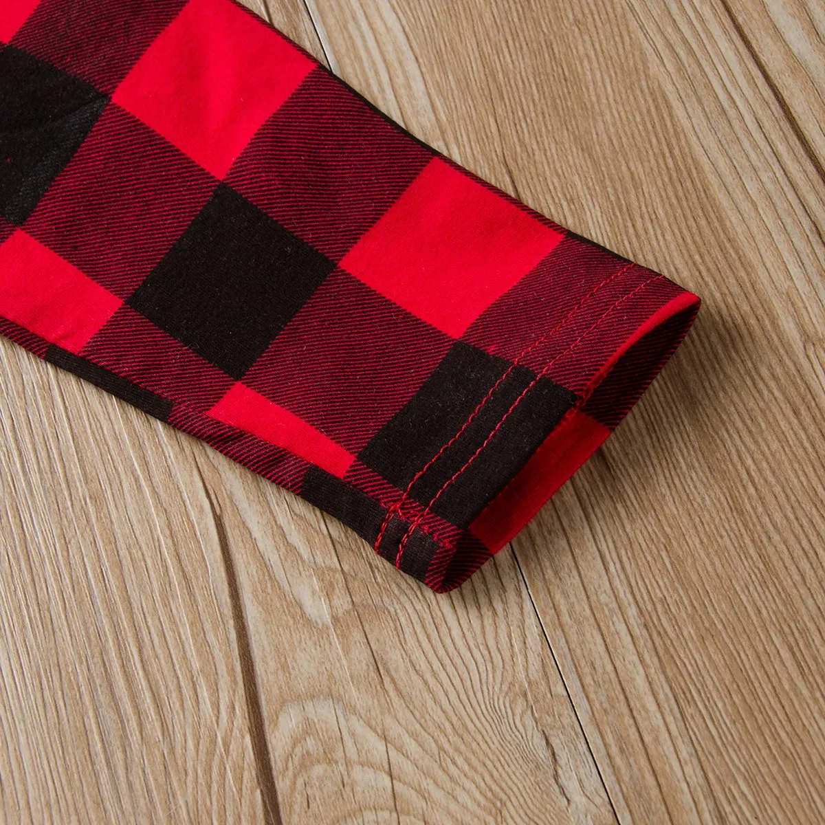 Pleated Collar Plaid Long Sleeve Tops & Leather Skirt