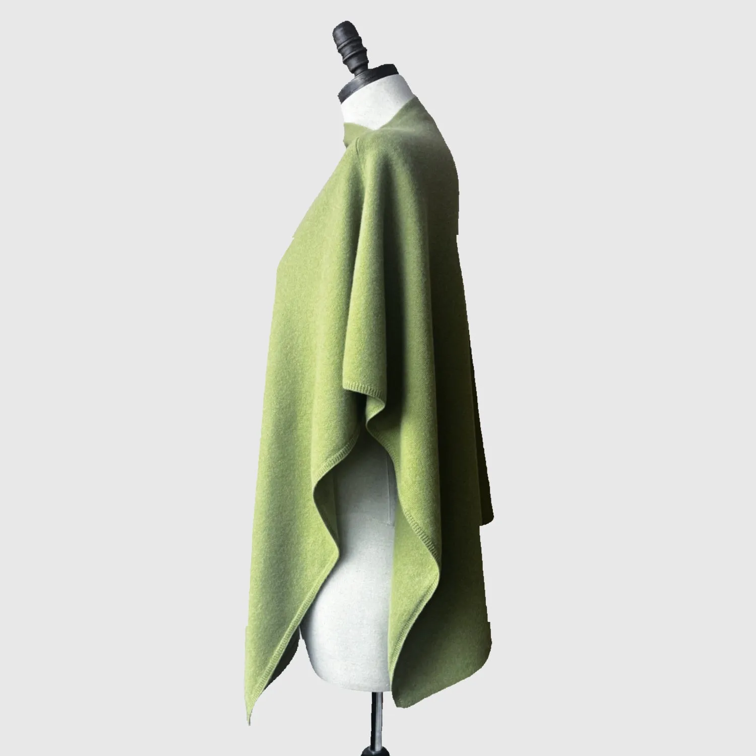 Red Merino Wool Wrap Poncho | 16 Colors