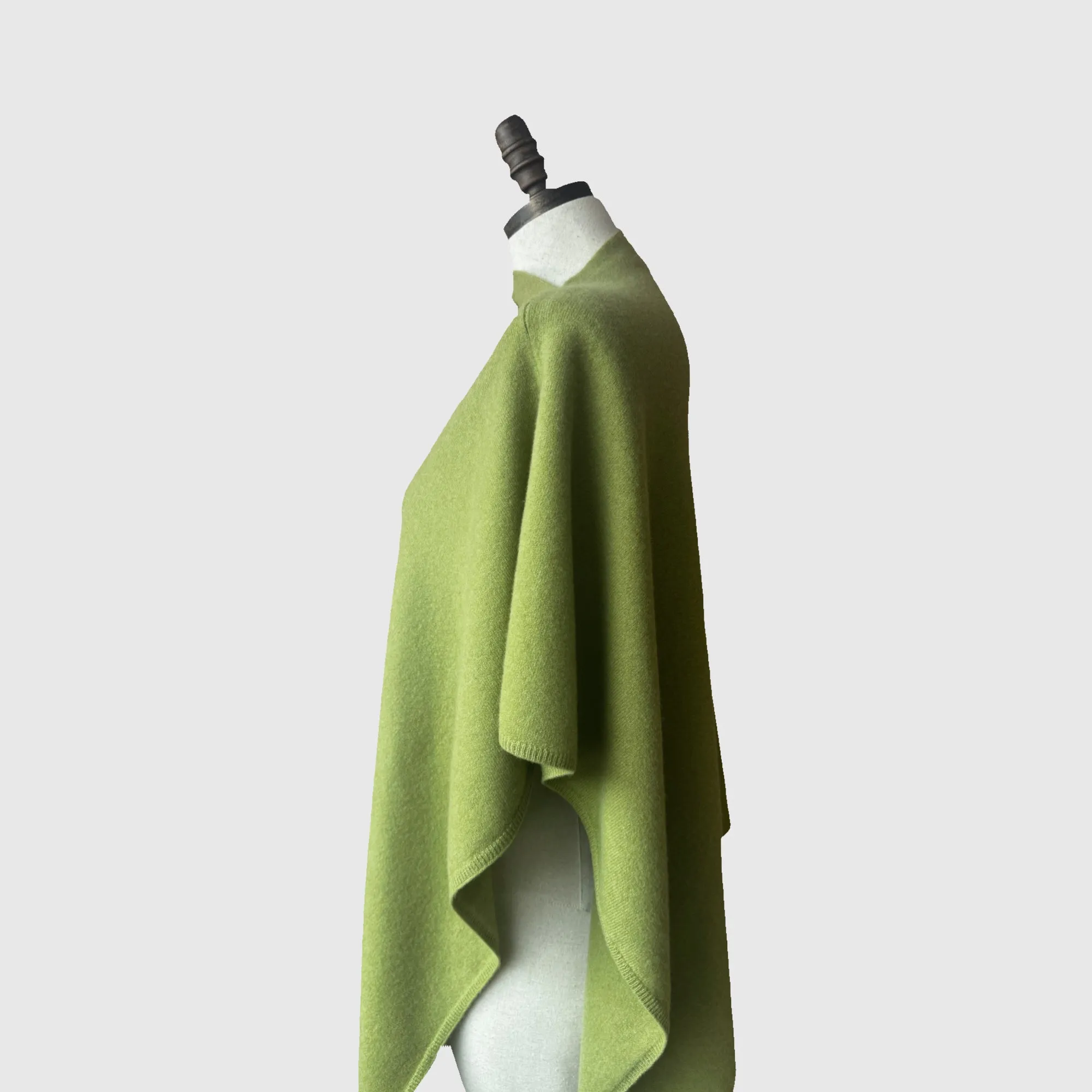 Red Merino Wool Wrap Poncho | 16 Colors