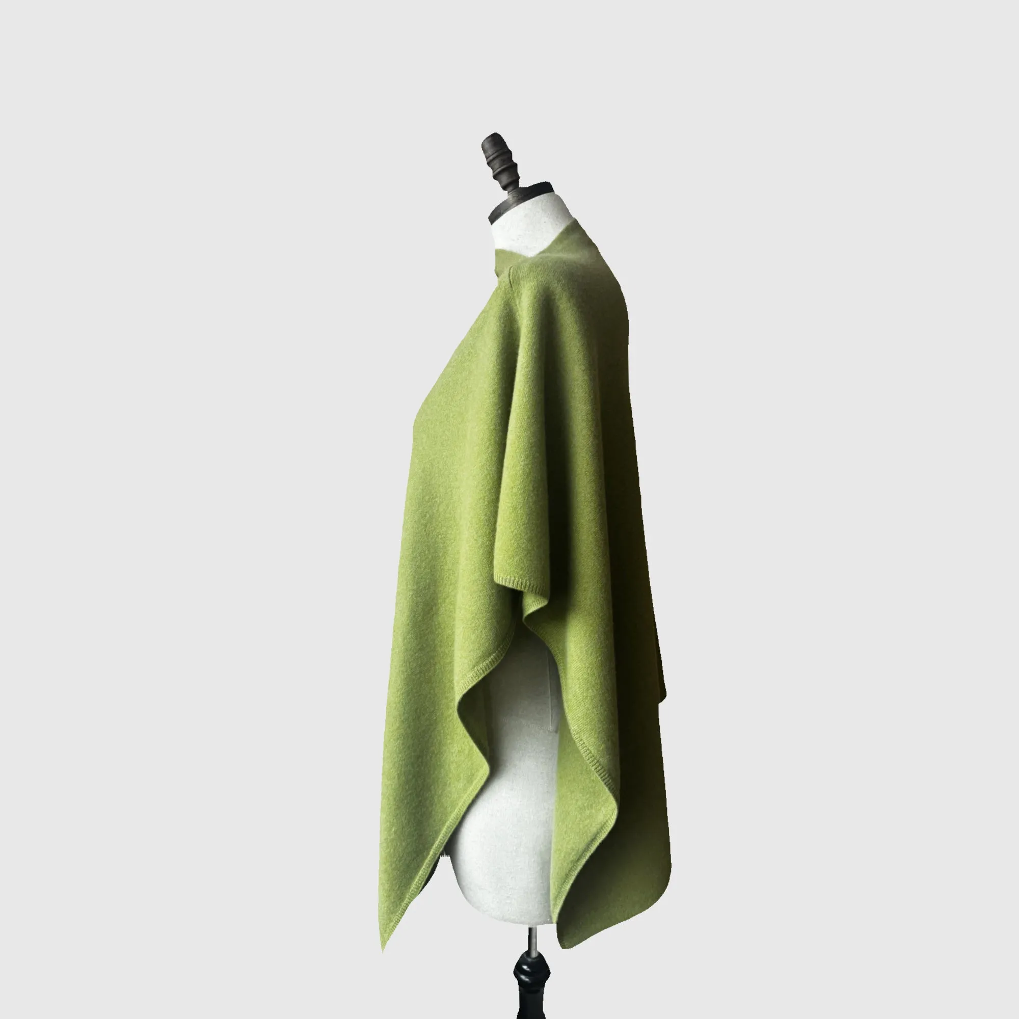 Red Merino Wool Wrap Poncho | 16 Colors