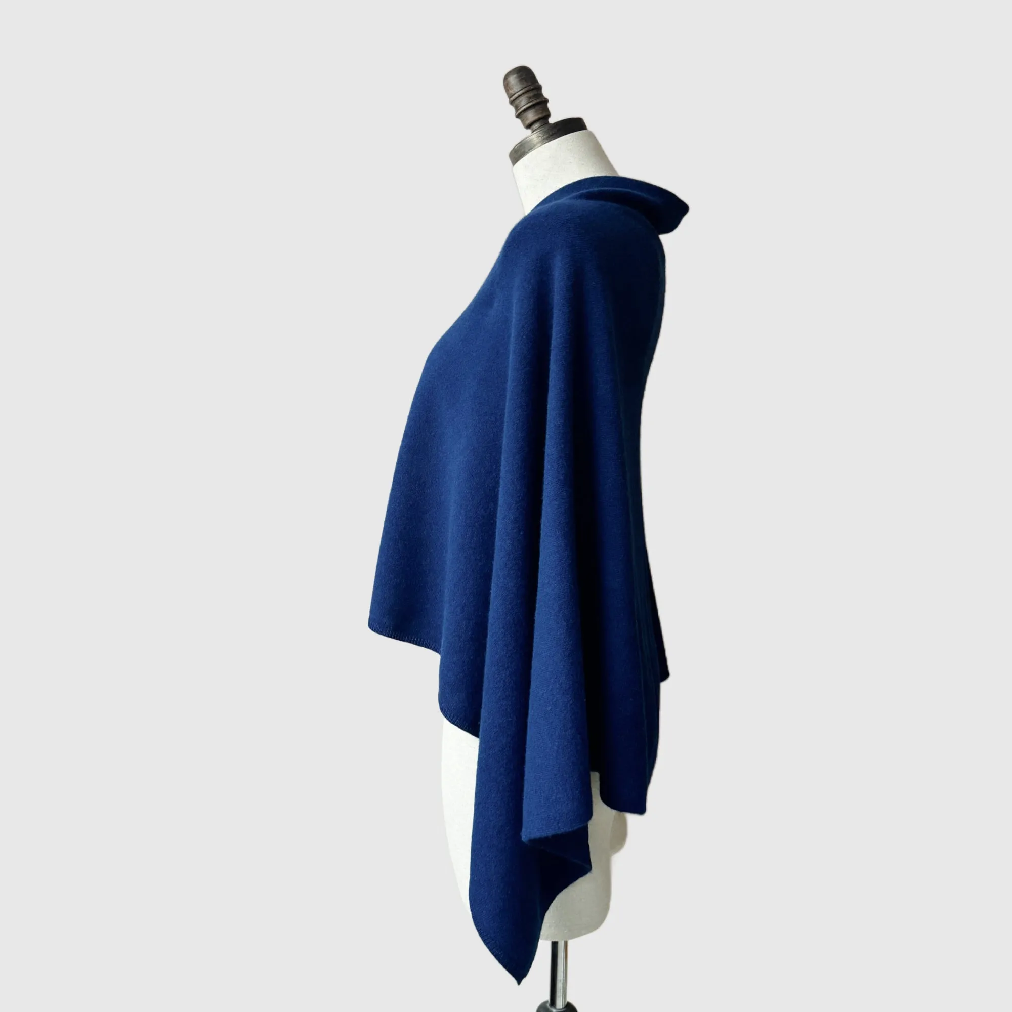 Red Merino Wool Wrap Poncho | 16 Colors