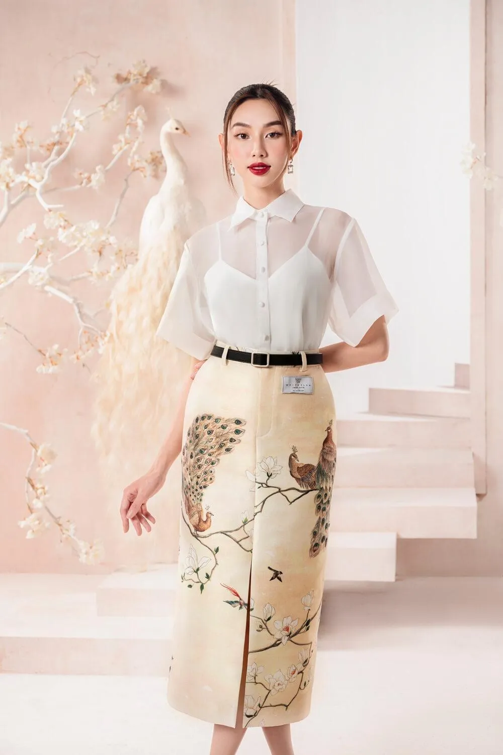 Sari Front Slit Skirt