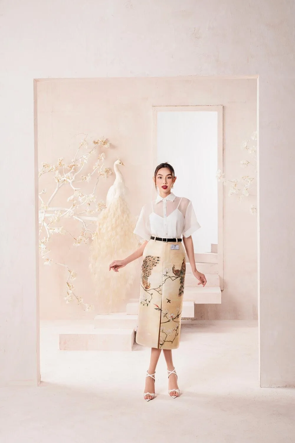 Sari Front Slit Skirt