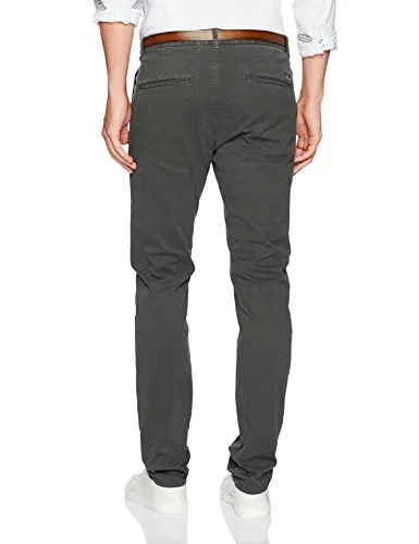 Scotch & Soda Men's Stuart-Garment Dyed Chinos, Charcoal, 34